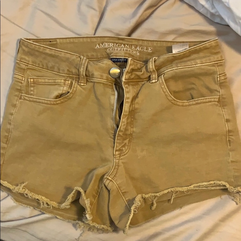 AE high rise khaki short